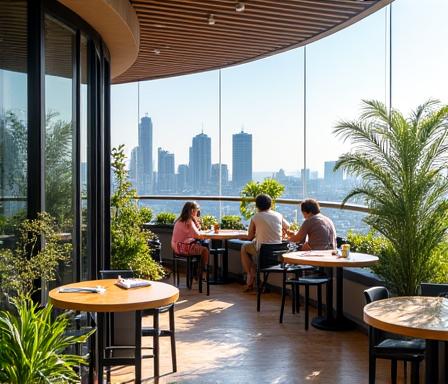 Wind screen installation for restaurant